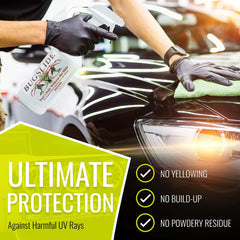 BugSlide dry buff delivers crystal-clear finish after use for a polished look.