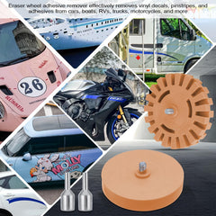 Buhobha Eraser Wheel provides scratch-free decal removal for professionals
