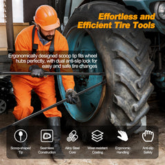 Buhobha tire bar with black powder coating resists rust for durable use