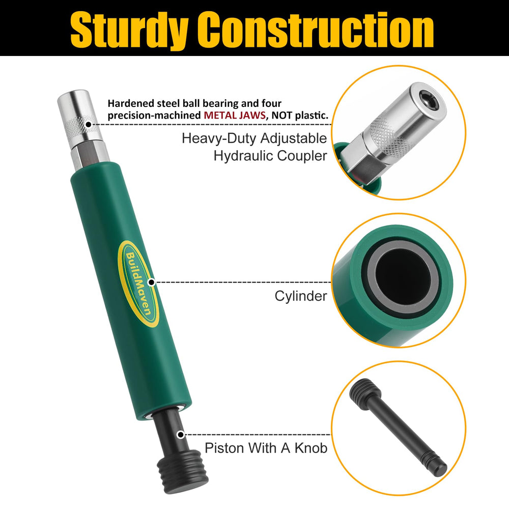 BuildMaven grease fitting cleaner removes old grease from bushings and joints