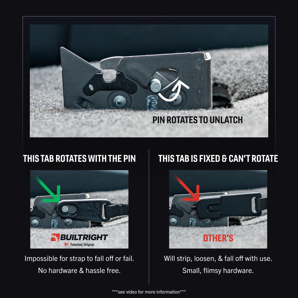 BuiltRight rear-seat access behind-seat storage for organized, easy retrieval.