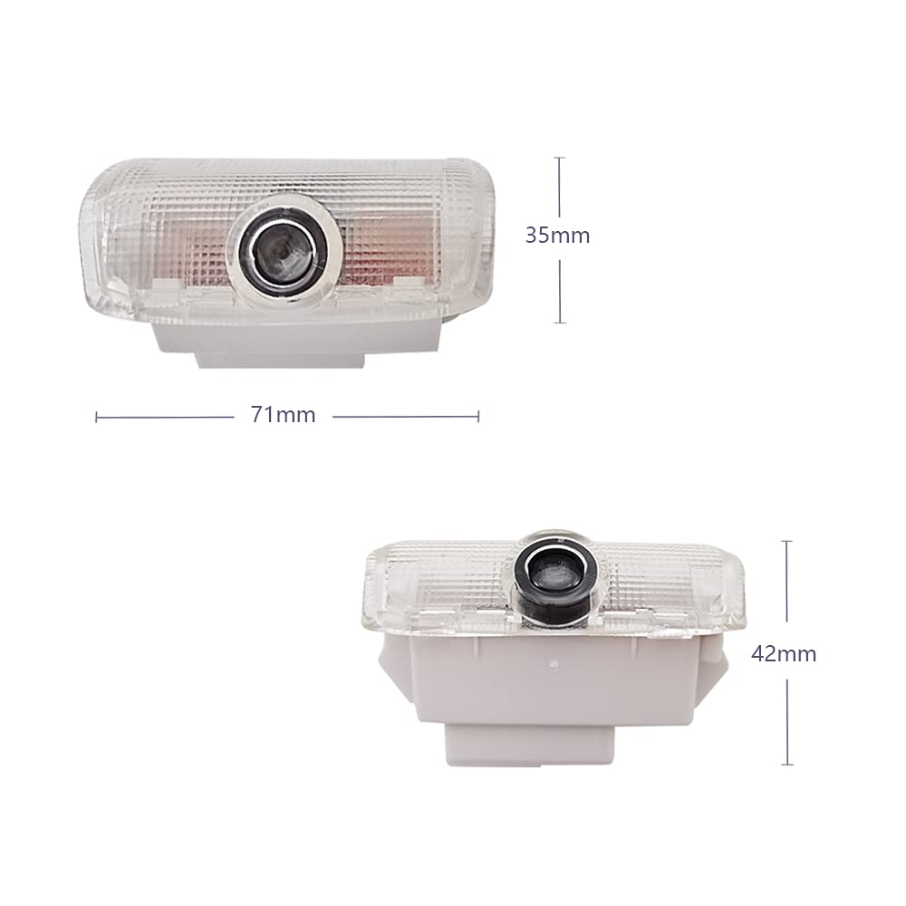 BuJinZeTui Q50 door light projector delivers bright ground projection.