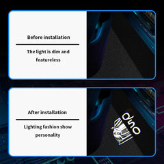 BuJinZeTui Q50L door light projector adds ambient glow at night.