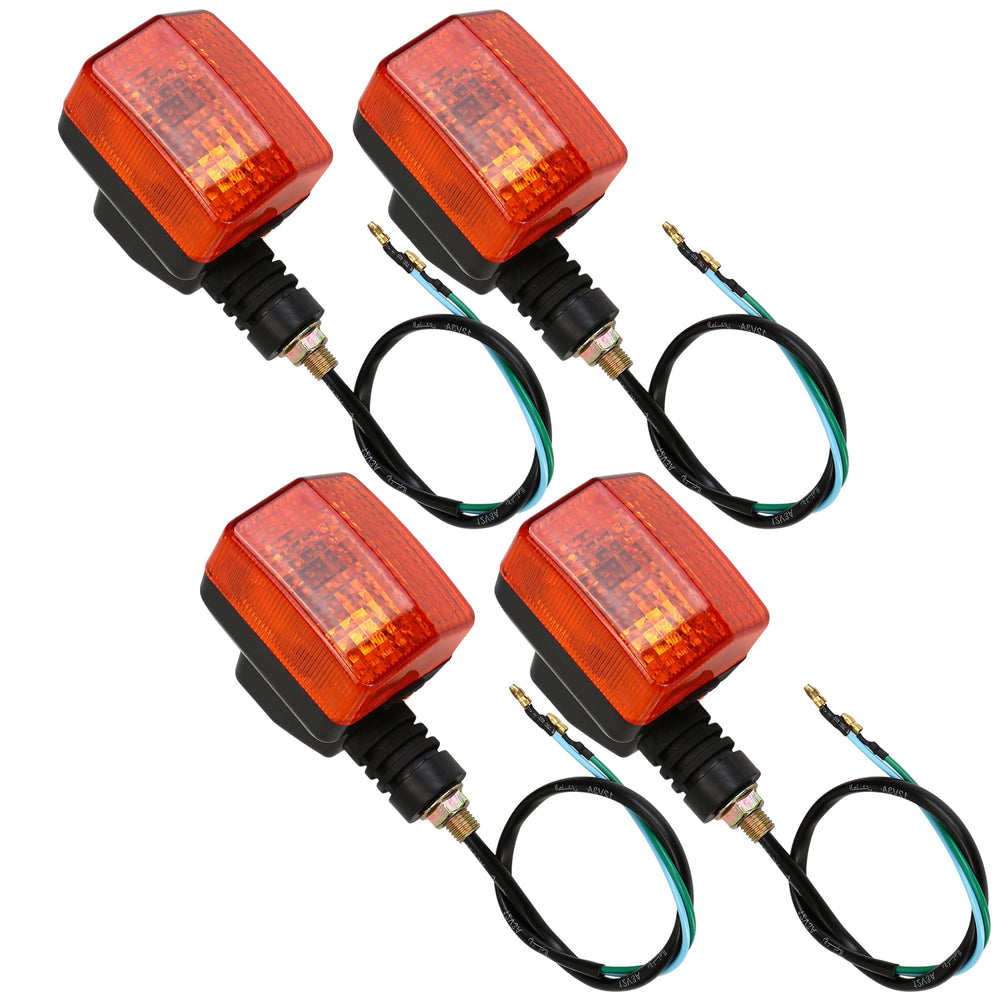 BuleVina XR650L front-left turn signal with bright 12V 8W illumination for clear signaling.