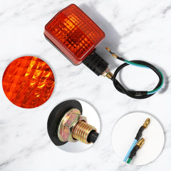 BuleVina XR650L front-right turn signal delivering high visibility for night rides.