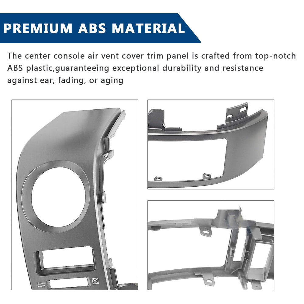 BULIAZY vent trim ABS material boosts durability and UV resistance.