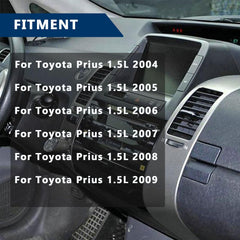 BULIAZY Prius center vent trim updates the dashboard with a premium feel.