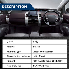 BULIAZY Prius vent trim easy install saves time and effort.
