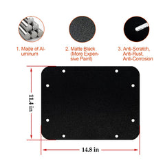 Buling spare-tire-delete-plate-installation-kit fits JK/JKU without drilling.