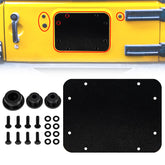 Buling Wrangler spare-tire-carrier-delete-plate enhances rugged styling and protection.