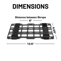 Bulletpoint Aluminum Molle Visor Organizer aluminum frame close-up shows strength