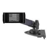 Bulletpoint dash mount phone holder centered on the Jeep dash for Wrangler JL and Gladiator.