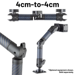Bulletpoint locking arm with articulating joint enables precise positioning in tight spaces