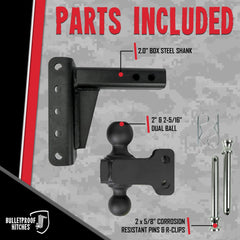 BulletProof Hitches box steel construction close-up showcases strength and durability.