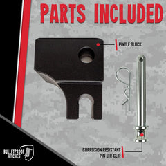 BulletProof Hitches CNC-machined steel construction emphasizes precision and durability.