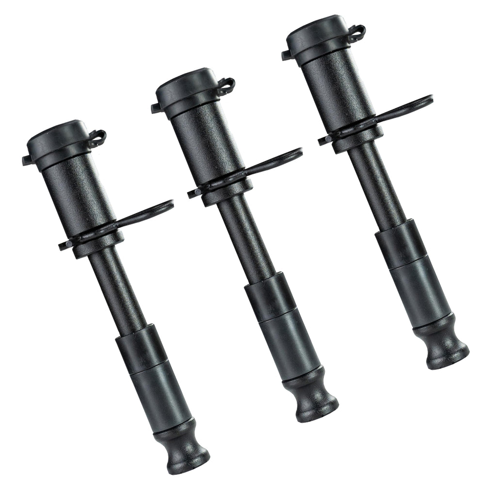 BulletProof Hitches five-eighth pin locking for universal hitch compatibility and security.