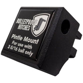 BulletProof Hitches pintle attachment exterior shows rugged, precision-built steel for heavy-duty towing.