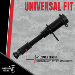BulletProof Hitches stainless steel body resists corrosion for lasting use