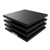 Bullke RV Leveling Jack Flex Pad top view with stable 12-inch support under jacks.