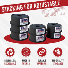 Bullke heavy-duty design supports heavy trailers for stable parking.