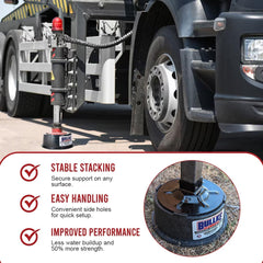 Bullke recycled plastic blocks offer durable, eco-friendly RV leveling.