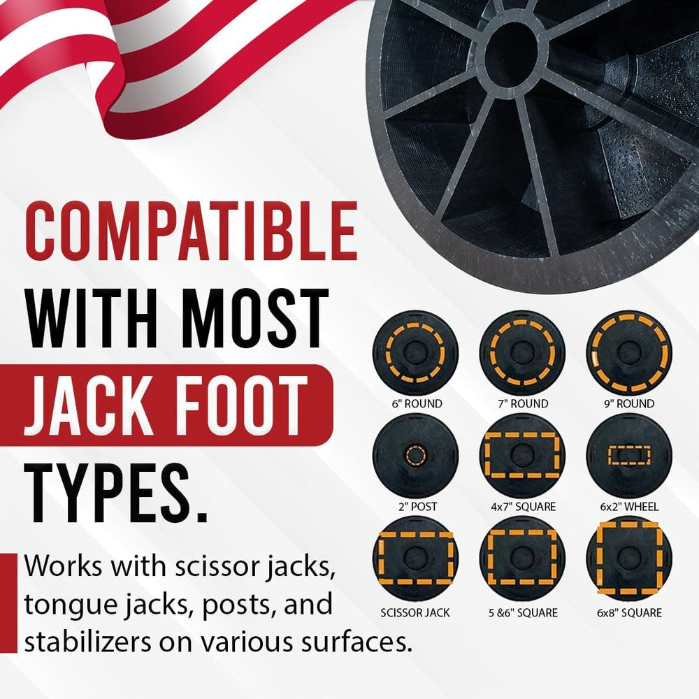 Bullke RV and camper stabilization blocks simplify leveling on uneven terrain.