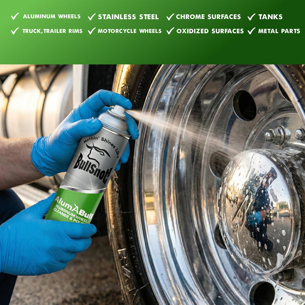 BullSnot AlumABull safe-for-all-metal-types cleans without damage on various metals.