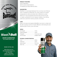 BullSnot BlastABull leaves a clean, subtle scent after use