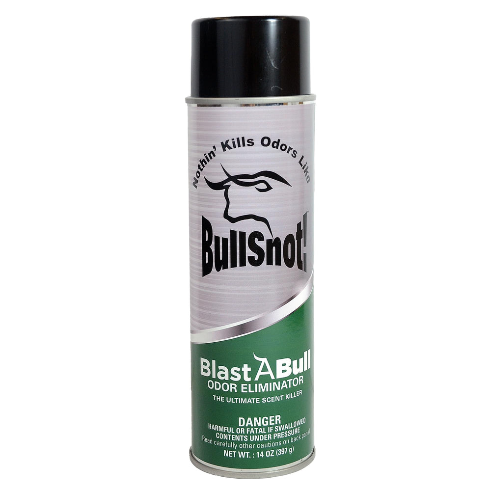 BullSnot BlastABull odor eliminator bottle neutralizing stubborn odors