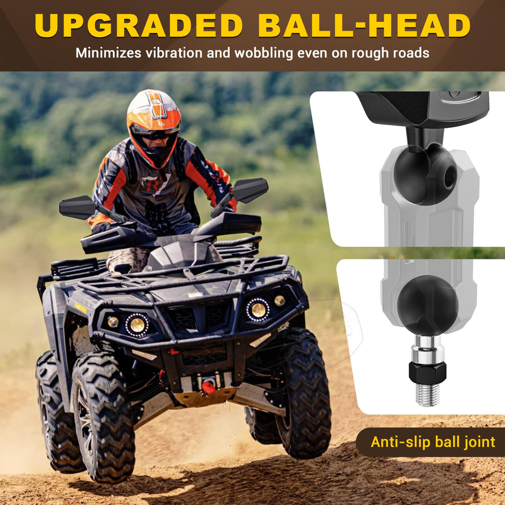 Bumbee foldable convex rearview for reduced blind spots and easy storage.