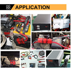BUNKER INDUST 175A installation view shows easy solder or crimp assembly.