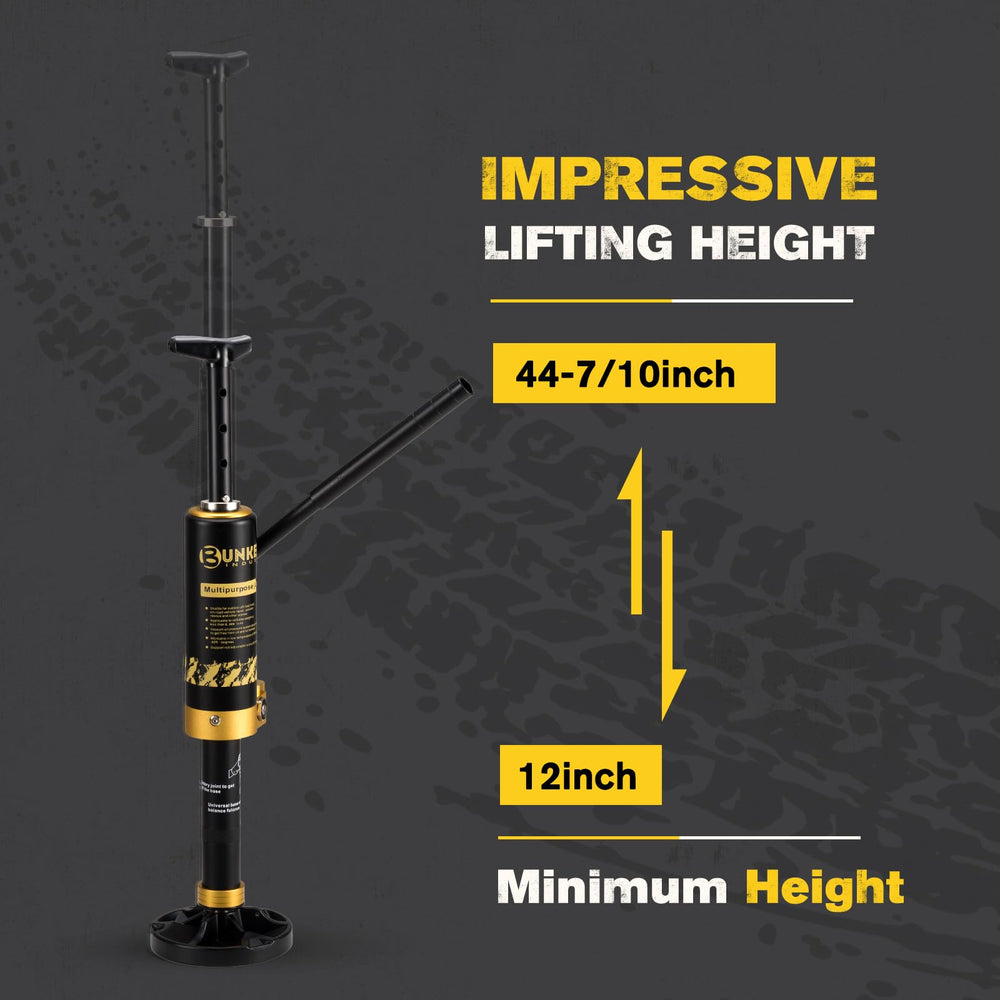 BUNKER INDUST adjustable extension rod demonstrates reach to high undercarriage points
