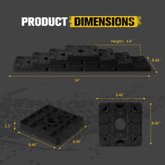 Interlocking design feature enabling quick height adjustments