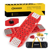 BUNKER INDUST offroad traction board front view shows rugged design for mud and snow.