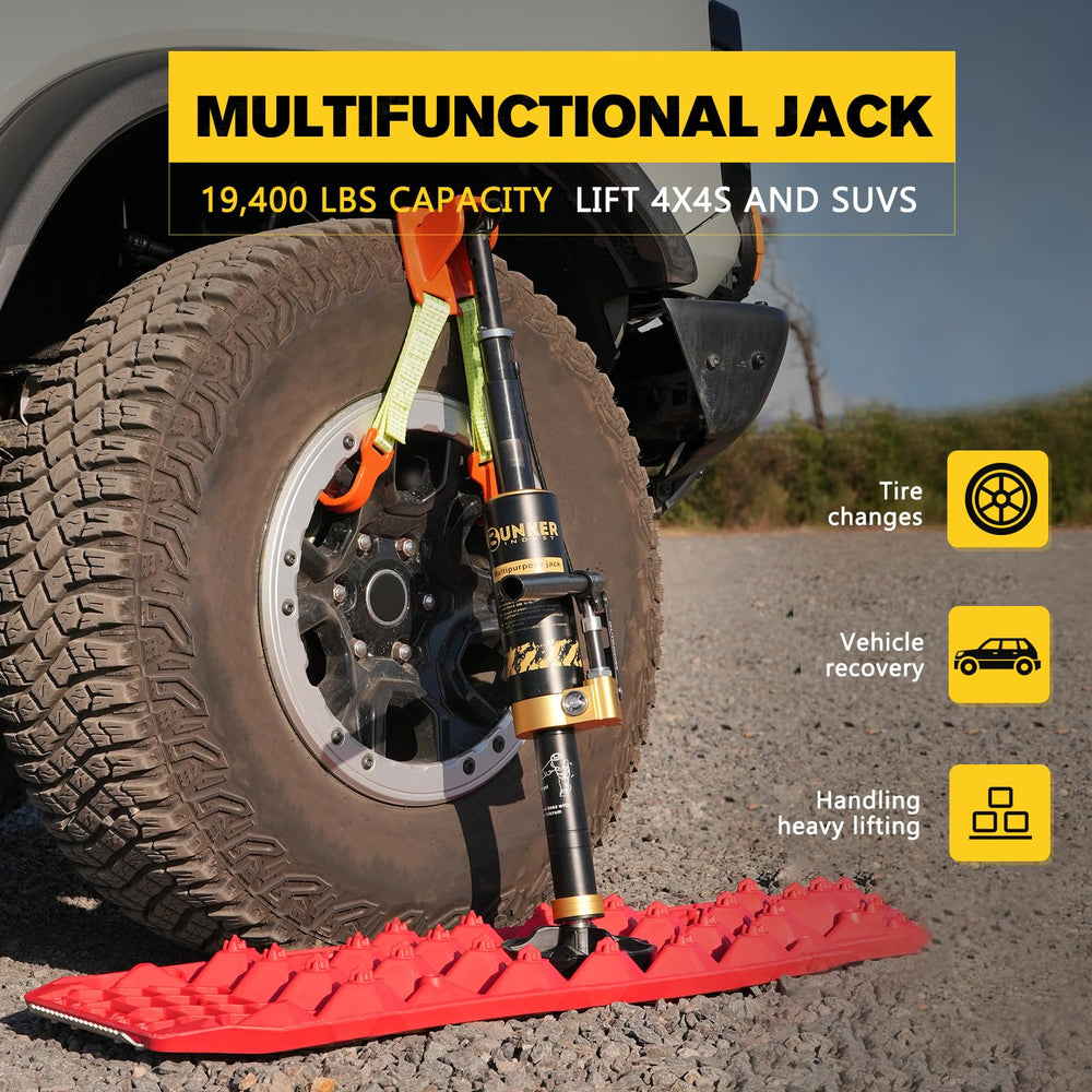 BUNKER INDUST portable jack kit fits in a carry bag for trips