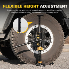BUNKER INDUST recovery boards with jack bases provide stable on-trail setup