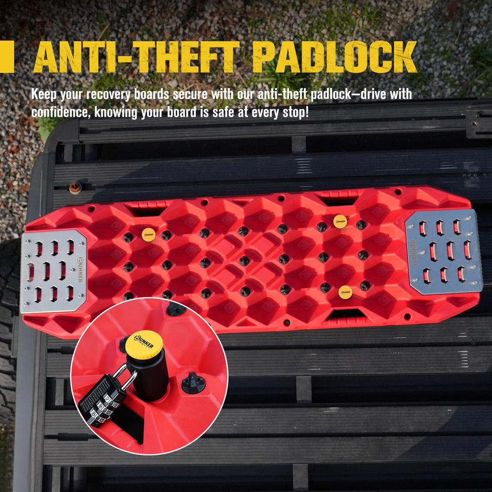 BUNKER INDUST anti-theft padlock included for board security