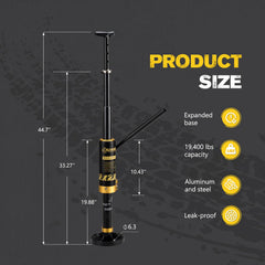 BUNKER INDUST sealed cylinder prevents leaks during on-trail lifts