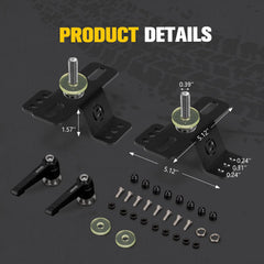 BUNKER INDUST twist-handle release for quick jack access.