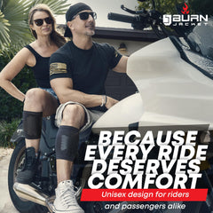 BurnJacket long-ride gear designed for comfort on extended trips