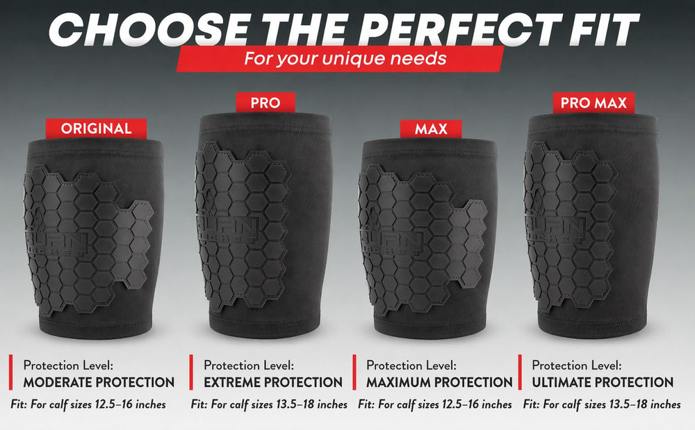 BurnJacket ProMAX calf-guard under pants premium leg protection
