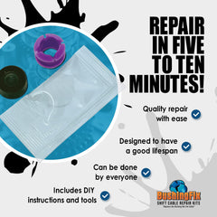 Grease packet included to help reduce friction during install.