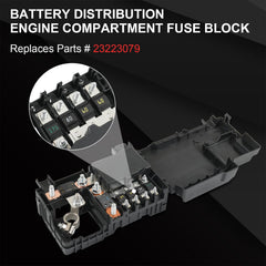 BUSIDN battery distribution block side-view demonstrates compact design for tight engine bays.