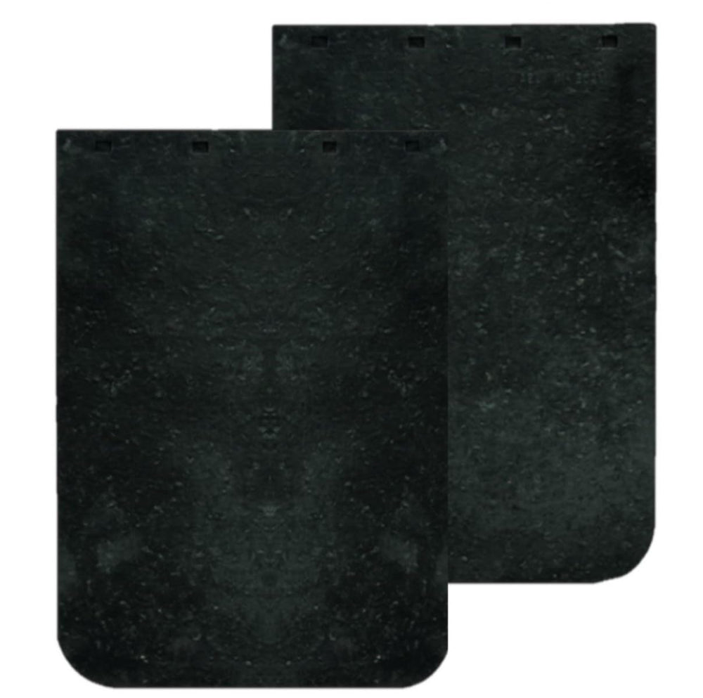 Buyers Products 12x18 mud flaps front view protect against spray and debris