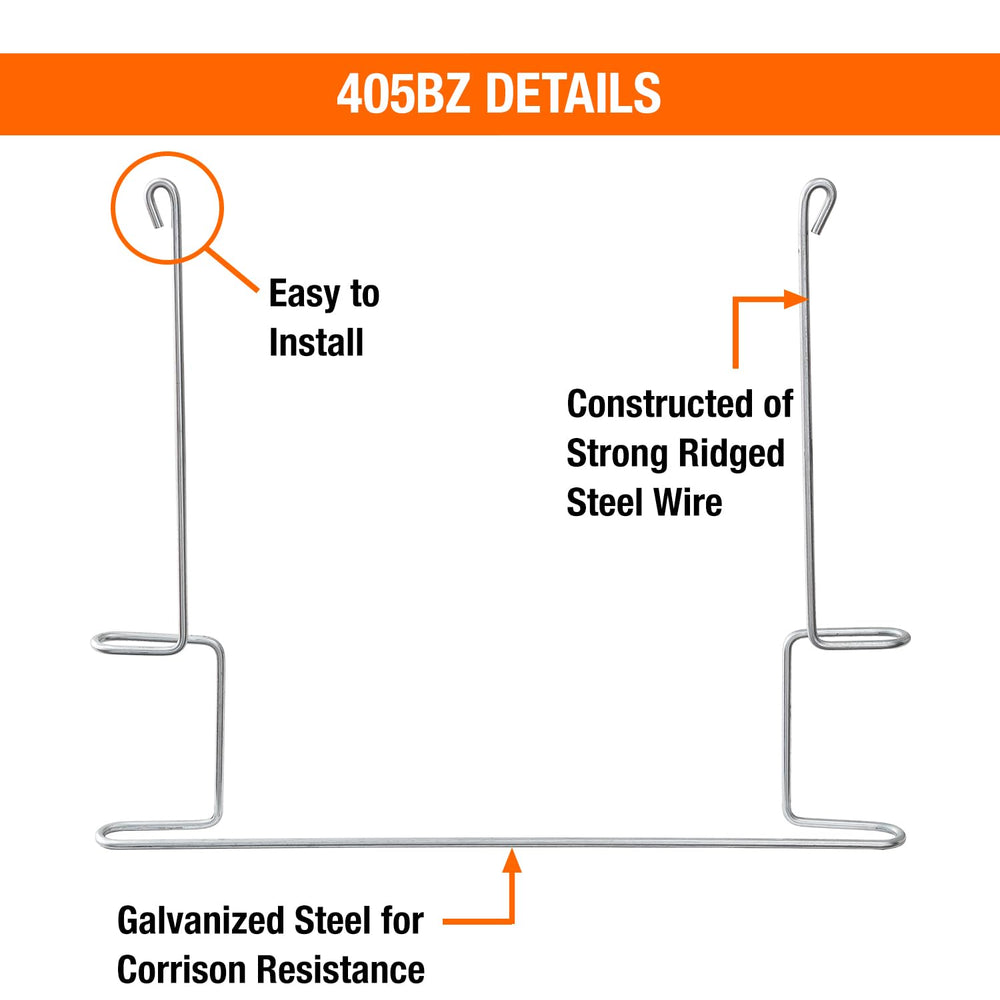 Buyers Products 405BZ universal-fit bracket for 20 to 24 inch mud flaps.