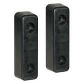 Buyers Products B5760 molded rubber bumper, front view, shields trucks and trailers from impact