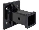 Buyers Products bolt-on receiver tube aligned with pintle pattern for versatile towing.