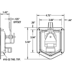 Buyers Products L8816 adjustable cam enables secure fits on trucks and trailers.