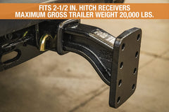 Buyers Products PM25812 compatibility with standard 2-1/2 inch receivers enables versatile towing