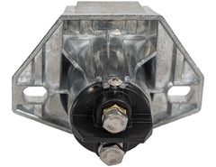 Round-pin connector powering an electric tarp system on a trailer